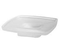 Porte-savon emco loft pour système de rampe, verre cristal satiné, 053000090