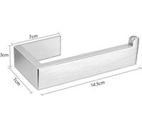 Porte-savon en acier inoxydable avec autocollant 3M, à fixation adhésive, pour salle de bains, acier inoxydable 304, couleur argent, sans perçage