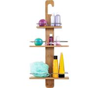 Porte-savon en bambou - 3 niveaux - Pomme de douche suspendue - Pomme de douche pour douche de tête - Bois