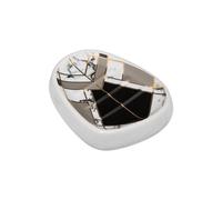 Porte Savon en Céramique Geometrix 12cm Noir