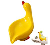 Porte-savon en céramique mignon en forme de canard : support de salle de bain sans glissement, stockage stable en éponge multifonction | Cuisine à la maison et salle de bain de savon en céramique pour