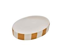 - Porte-Savon en Céramique "Strio" 13cm Jaune