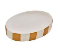 Porte-Savon en Céramique Strio 13cm Jaune