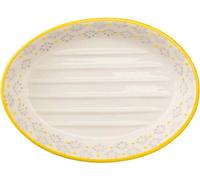 Porte-savon en céramique Traditional - ovale jaune, lot de 12
