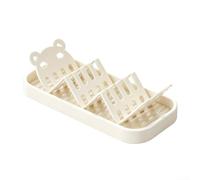 Porte-savon en forme de W avec drain, porte-savon en acier au carbone pour comptoir de salle de bain, support de vidange en éponge gris moderne et évier de cuisine pour caddy, rangement compact de