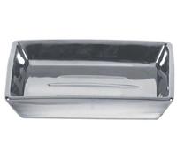 Porte-savon en porcelaine argentée pour la salle de bains