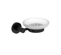 Porte savon Eo Classique Forme circulaire noir mat