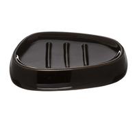 Porte Savon Galet 12cm Noir