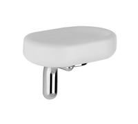 Porte-savon Gessi Goccia pour montage mural, plat en GRES blanc, 38001079, Couleur: Blanc CN
