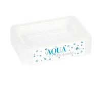 Porte Savon Imprimé Aquaria 12cm Blanc