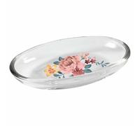 Porte Savon Imprimé Jayana 15cm Transparent