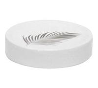 Porte Savon Imprimé Orbella 11cm Blanc & Argent
