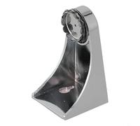 Porte-savon magnétique pour salle de bain | Porte-savon à ventouse solide avec design de drainage | Plateau à savon chic en ABS pour miroirs, carreaux, verre | Finition argentée pour humide ou sec
