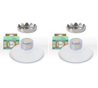 Porte Savon Magnétique - Support Savon Douche, Lavabo, Baignoire - Ventouse Aimantée PVC - Peut Supporter Savons Jusqu'à 200g - Fixation Pratique - pour Surface Lisse et Propre - Feel Natural