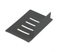 Porte-savon mural en acier inoxydable avec design auto-drainant - Organiseur de douche sans perçage Gris 11,7 cm (gris)
