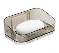 Porte-savon mural magnétique double couche drainage rapide(Silver) | Aimant intégré, structure couche, drainage rapide, garde le sec, évite la boue
