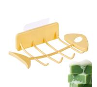 Porte-savon mural pour douche - Étagère pour salle de bain - Trousse de savon sans perçage | Pour appartements, maisons, hôtels, chambres, cabine de douche, cuisine