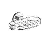 Porte savon mural - WENKO - Milazzo - Vacuum-Loc fixation sans perçage - Acier - 12 x 7,5 x 17 cm