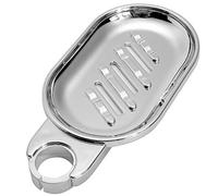 Porte-Savon Pratique à Clipser, Porte-Savon, Rail de Douche réglable, plaques à Savon coulissantes, Support de Salle de Bain Lisse (Argent)