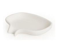 Bosign Support pour savon avec égouttoir silicone Blanc