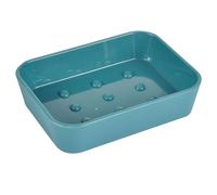 Porte Savon Soft Touch Vitamine II 12cm Bleu Émeraude