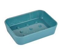 Porte Savon Soft Touch Vitamine II 12cm Bleu Émeraude