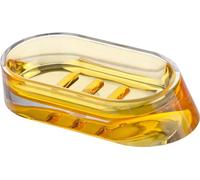 Porte-Savon Solide Porte-Savon pour Salle de Bain, en Acrylique, 7,3 x 14,3 x 3 cm, Orange
