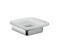 Porte-savon tendance emco, modèle mural, verre cristal satiné, chromé, 023000100