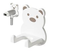 Porte-sèche-cheveux - Pro | Hug Bear Rack - Porte-sèche-cheveux autocollant mural Cuddle Bear Organisateur imperméable pour outils capillaires Multifonctionnel pour la salle de bain Performance | 2026