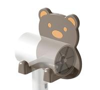 Porte-sèche-cheveux - Pro | Hug Bear Rack - Porte-sèche-cheveux autocollant mural Cuddle Bear Organisateur imperméable pour outils capillaires Multifonctionnel pour la salle de bain Performance | 2026