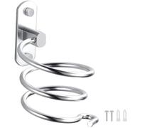 Porte-Sèche-Cheveux - Support Mural en Aluminium - Argent - Durable - Design Moderne
