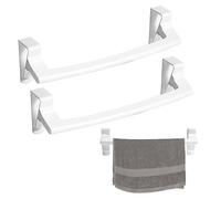 Porte Serviette Accroche-Torchon pour sans Percer, Torchons Porte-Serviettes de Salle Bain Torchon Cuisine Accroche Perçage Bain, 2 Pièces