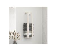 Porte-serviette Blanc 23x18x90 cm Bois de pin massif 822398