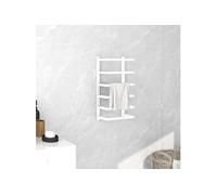 vidaXL Porte-serviette blanc acier