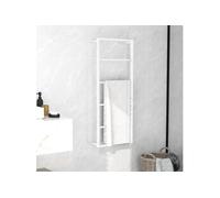 Porte-serviette Blanc 45x10x115 cm Acier