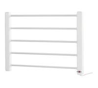 Porte-serviette chauffant - SICHLER - 5 barres - Aluminium et polypropylène - 64°C max - 43x60 cm
