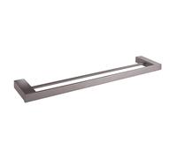 Porte-Serviette Double Barre 61 cm Gris