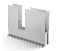 Porte serviette LINU 18 cm, argent, acier inoxidable, Zack