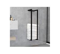 Vidaxl Porte-Serviette Noir 25x20x95 Cm Fer