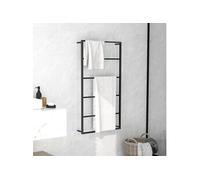 vidaXL Porte-serviette Noir 60x10x116 cm Acier