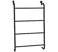 Calicosy – Porte-serviette à suspendre – Métal 4 barres – Noir