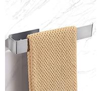 Porte Serviette Salle De Bain nécessite Un perçage et Un Porte-Serviettes Auto-adhésif à Double Usage en Acier Inoxydable pour la Salle de Bain et la Cuisine Porte-Serviettes 26cm