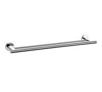 Porte-serviette SCALA 66 cm, double, poli, acier inoxydable, Zack