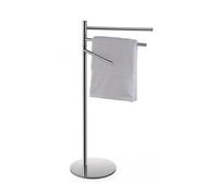 Porte serviette triple pivotant sur pied OMEGA en chrome 37x85x25 cm