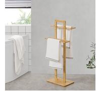 Porte-serviette Træna sur pied 85 x 33,5 x 20 cm bambou