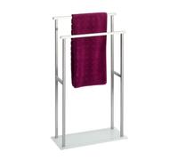 Wenko Portemanteau sur pied Butler 23438100 - Acier inoxydable argenté, 2 barres