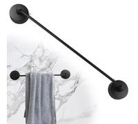 Porte-serviettes à ventouse de 55 cm, acier inoxydable 304, crochets à ventouse, boutons à ventouse, porte-serviettes de bain sans perçage, étagère de salle de bain étanche à ventouse pour paroi de do