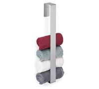 Porte-serviettes, acier inoxydable 430, autocollant, cuisine, salle de bains, porte-serviettes sans perçage, HBT 45 x 4 x 6 cm, argent, 1 pièce