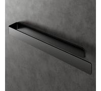 Porte-serviettes adhésif en aluminium, 40 cm, noir