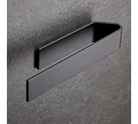 Porte-serviettes adhésif Famanu - Design moderne, disponible en noir ou en argent brossé